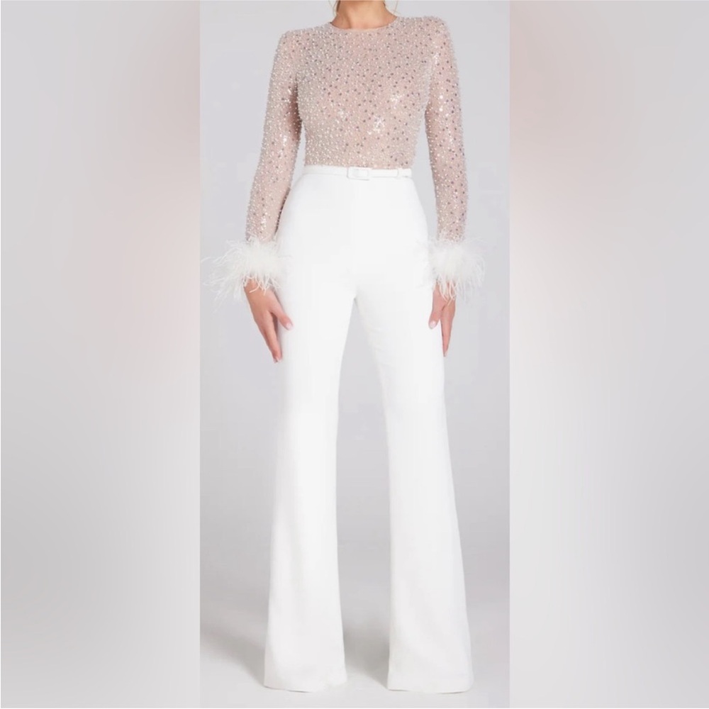 Nadine Merabi Amelia bridal jumpsuit